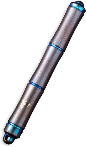 Vista 7 de WeKnife Syrinx - Bolígrafo de metal de titanio, bolígrafo ligero ejecutivo de lujo, con 2 coleccionistas de recarga de tinta negra extra, bolígrafos