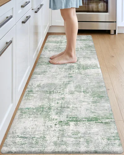 Vista 19 de DEXI Alfombrillas de cocina acolchadas antifatiga 23 x 86 pulgadas, color Azul