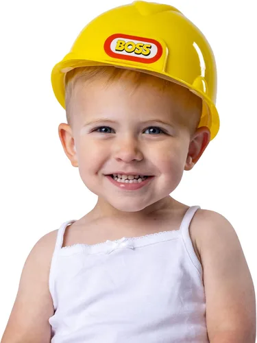 Vista 4 de Dress Up America Casco duro para niños - Casco de construcción amarillo para niños pequeños