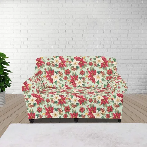 Vista 38 de Boatee Fundas de sofá de 1 pieza con diseño de copo de nieve azul, fundas elásticas para sofá, 1 cojín, protección de muebles, decoración para sala