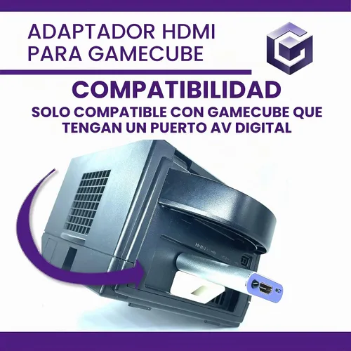 Vista 3 de Kaico Gamecube - Adaptador HDMI para Nintendo Gamecube DOL-001 con GCVideo