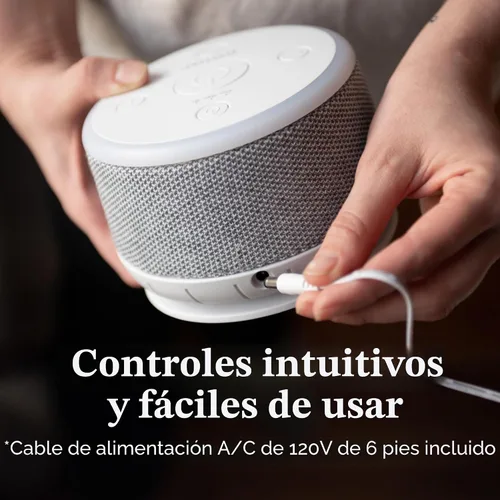 Vista 5 de Yogasleep Máquina de sonido de ruido blanco Dohm Nova, mejor sueño para bebés y adultos. Incluye luz nocturna, 10 velocidades de ventilador y ruido