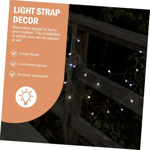 Vista 2 de Cadena de luces solares de cadena de luces de Navidad tira de luces solares de hadas luces de Navidad guirnalda decoración de Navidad decoración LED