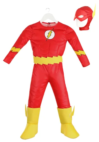 Vista 6 de Disfraz Deluxe de Flash para Niño Pequeño Multicolor