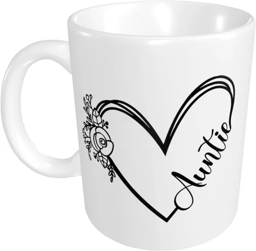 Vista 10 de Taza de café divertida de 11 onzas para regalar a la hermana, taza de té de cerámica para mujeres, regalo perfecto para el día de la madre, Navidad