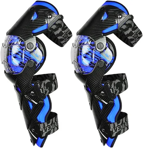 Vista 10 de Rodilleras y espinilleras, equipo de protección de motocicleta para adultos, para evitar colisiones duras, motocross, carreras, rodilleras