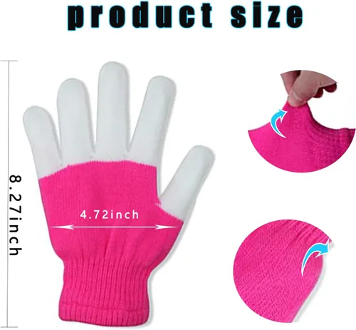Vista 6 de Juguetes para rave con luz LED, guantes de dedo brillantes para niños, adolescentes, adultos, Pascua, Halloween, Navidad, regalos para espectáculos