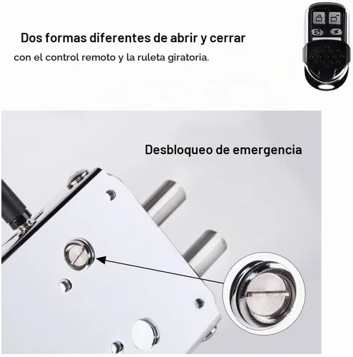 Vista 5 de Kit electrónico inteligente de cerradura de puerta para el hogar, sistema de control de acceso inalámbrico antirrobo de seguridad para el hogar sin