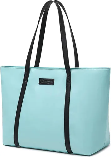 Vista 9 de BUG Lightweight Women Laptop Tote Bag for Work, Casual Handbag for Travel Beach College Teacher Beige