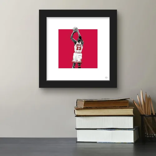 Vista 4 de Trends International Gallery Pops Michael Jordan - Póster artístico de pared de 12 x 12 pulgadas, versión de marco negro