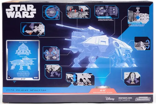 Vista 4 de Star Wars Micro Galaxy Squadron at-TE - vehículo de seis patas de 9 pulgadas con deslizador de 2,5 pulgadas y cinco accesorios de microfiguras