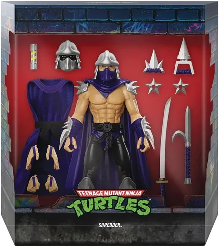 Vista 8 de Super7 ULTIMATES! Teenage Mutant Ninja Turtles Karai - Figura de acción TMNT de 7 pulgadas con accesorios, coleccionables clásicos de dibujos