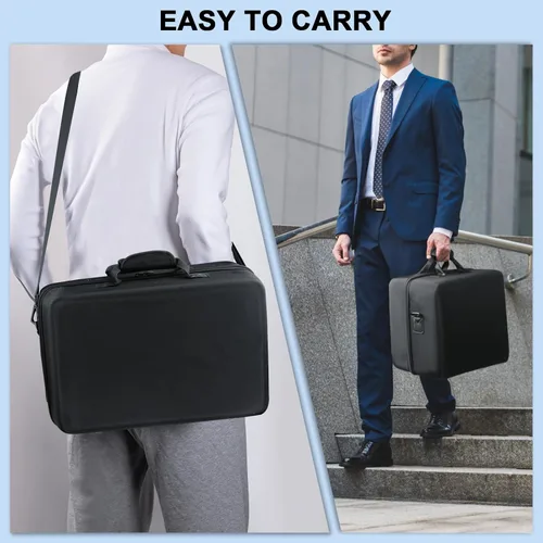 Vista 7 de Hard Shell Carrying Case for PS-5, Protective Travel Bag Compatible with Playstation-5 Console, Controllers, Headset, Base and Other Gaming