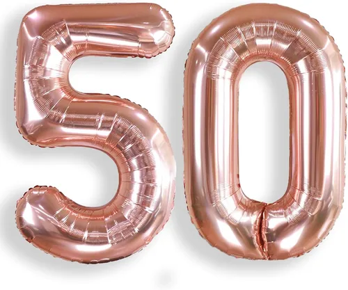 Vista 19 de AULE Globos grandes de 40 pulgadas con números 0 azules, globos grandes de números de aluminio, decoraciones de fiesta de cumpleaños de helio