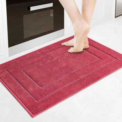 Vista 23 de PURRUGS Alfombra de cocina lavable a máquina, de 24 x 35.5 pulgadas, antideslizantes, antideslizantes, tapetes de pie suaves y superabsorbentes
