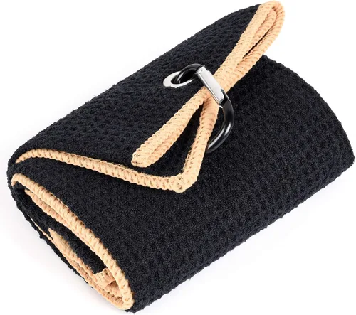 Vista 38 de Mile High Life Toalla de golf premium de tejido de gofre, 16 x 24 pulgadas, extra absorbente y de secado rápido, microfibra ultrasuave, clip