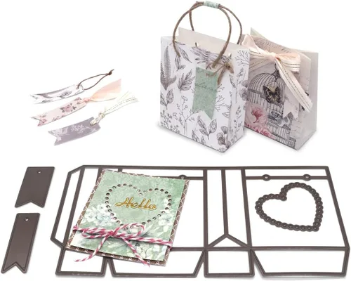Vista 9 de Bira Craft Boxes - Troqueles de corte, plantillas de troqueles de corte, diseños surtidos (caja de almohada)