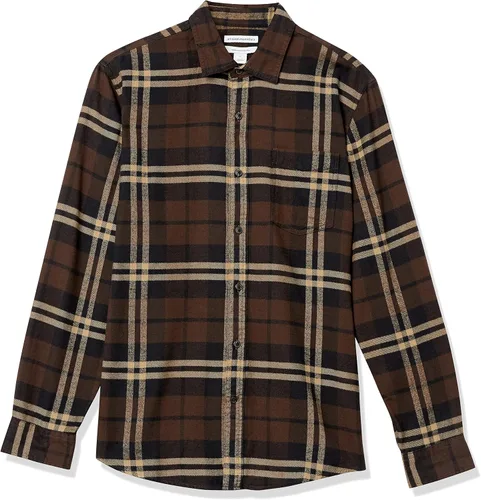 Vista 7 de Tienda Essentials Camisa de franela de manga larga para hombre (disponible en tallas grandes y altas)