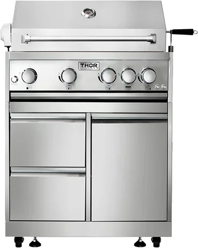 Vista 4 de Thor Kitchen Gabinete de parrilla para barbacoa de cocina al aire libre en acero inoxidable