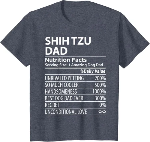 Vista 66 de Shih Tzu Dad - Camiseta divertida para dueño de perro Shih Tzu, Negro