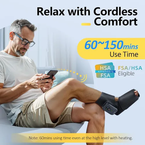 Vista 2 de Comfytemp Masajeador de pies de compresión de aire portátil con calor