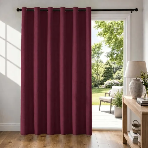 Vista 72 de Cortinas 100% opacas para dormitorio, cortinas opacas de 63 pulgadas de largo, cortinas opacas de lino para sala de estar, cortinas con ojales