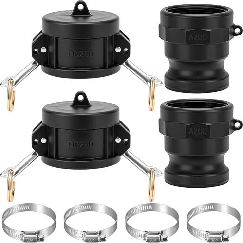 Vista 8 de Juego de 2 accesorios Camlock de 2 pulgadas tipo C y E Tipo C&e