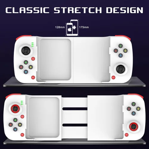 Vista 5 de Megadream Controlador de juegos móvil Gamepad para iPhone iOS Android PC funciona con iPhone 161514131211, iPad, Samsung Galaxy, TCL, tableta, Call