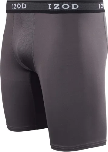 Vista 5 de IZOD Ropa interior para hombre Calzoncillos tipo bóxer de pierna larga (paquete de 10)