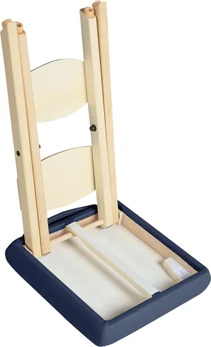 Vista 3 de Master Massage Taburete de masaje plegable de madera ligero y práctico
