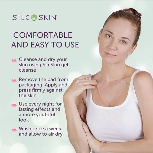 Vista 6 de Almohadillas antiarrugas de Silcskin, talla única Se ajusta a todos Almohadillas de silicona reutilizables de grado médico