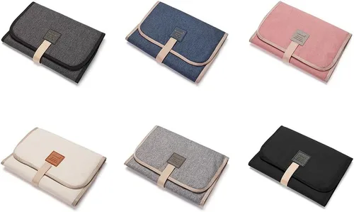 Vista 3 de Cambiador de pañales plegable para bebé, impermeable, cambiador de pañales, cambiador de pañales portátil, sábanas de colchón para cambiar pañales