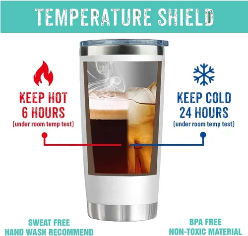 Vista 6 de CHICKOR Vaso aislado de 20 onzas – Regalo para hacer diferencias – Never Forget the Difference You Make – Regalos de agradecimiento al jefe