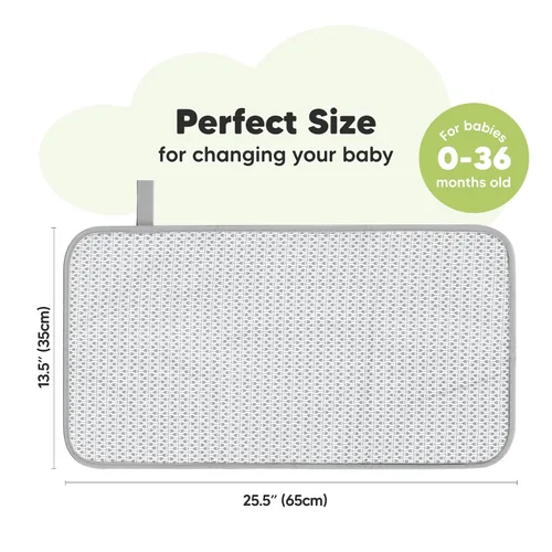 Vista 3 de KeaBabies Cambiador de pañales portátil y organizador de pañales para bebé, tapete cambiador plegable impermeable para bebés, organizador grande