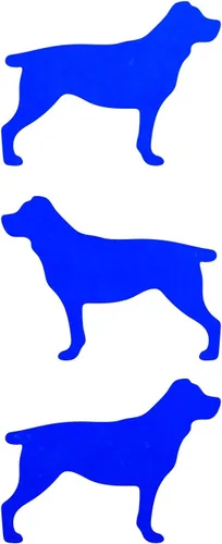 Vista 8 de LiteMark Calcomanías reflectantes negras rottweiller de 2.5 pulgadas, paquete de 3