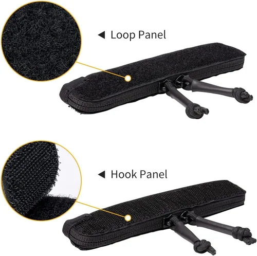 Vista 2 de IDOGEAR Inserto de tira de cremallera para chaleco Combat AVS CPC JPC2.0 Accesorios de bolsillo de gancho y bucle cremalleras dobles 5.9 pulgadas