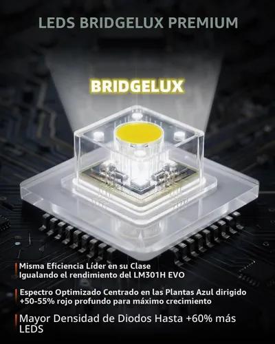 Vista 5 de Spider Farmer SE1500 LED crece la luz para plantas de interior 150W