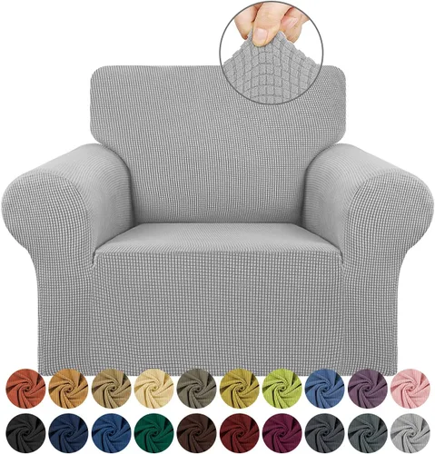 Vista 80 de KEKUOU Funda elástica para sofá biplaza, funda de sofá para sofá de 2 cojines (55-78 pulgadas), protector de muebles con parte inferior elástica