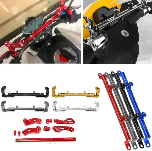 Vista 2 de Para BENELLI TRK502 TRK TR520X TR300 TNT600 TNT SRK600 SRK350 - Manillar de motocicleta reforzado (color negro B, tamaño: 1)