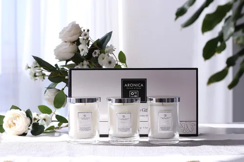 Vista 6 de Aronica Regalos secretos de Papá Noel para compañeras de trabajo, juegos de velas de lujo de las Escrituras para mujeres, juego de velas de regalo