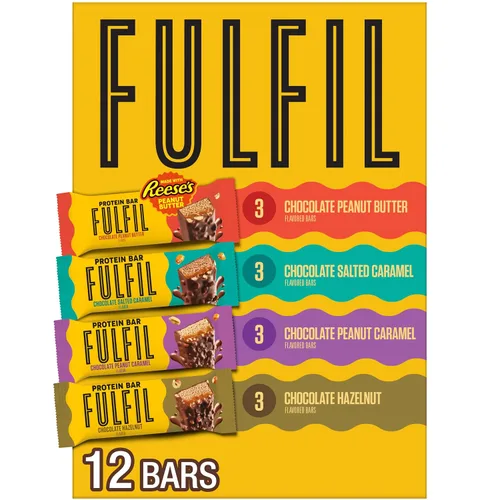 Vista 13 de FULFIL Paquete variado de barras de proteínas, 0.71 oz de proteína, 12