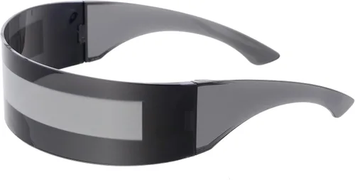 Vista 3 de zeroUV – Anteojos de sol diseño futurista., negro, Unitalla
