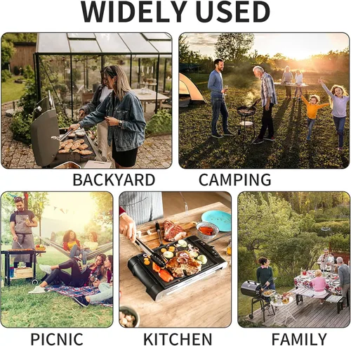 Vista 7 de Kit de accesorios para parrilla Latiret Blackstone, juego de 23 accesorios para parrilla para Camp Chef, accesorios para parrilla de parte superior