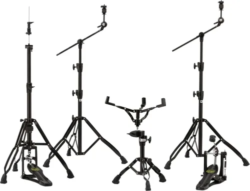 Vista 6 de Mapex 800 Series Armory - Paquete de herrajes chapados en negro con pedal doble