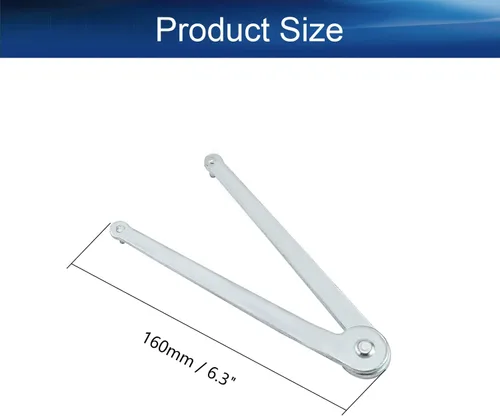 Vista 2 de Bettomshin Llave universal para amoladora angular, llave de pasador ajustable para amoladora angular, 4 piezas