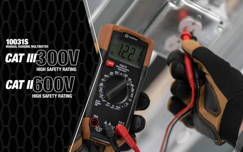 Vista 9 de Southwire 10037K - Kit de prueba eléctrica con multímetro de función completa, detector de voltaje sin contacto y probador de tomacorrientes
