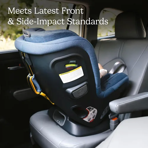 Vista 8 de UPPAbaby Rove - Asiento convertible para automóvil 2 en 1 trasero + orientado hacia adelante, instalación rápida y segura en 3 pasos, tecnología