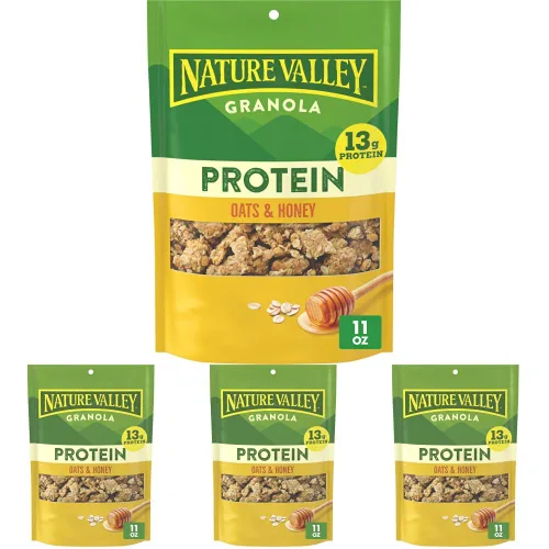 Vista 8 de Nature Valley Granola de proteína de pan de plátano, bolsa resellable, 11 onzas