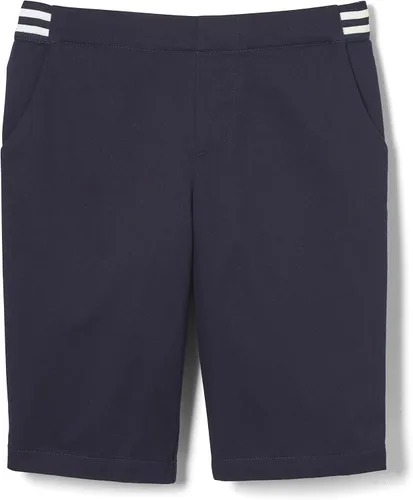Vista 3 de French Toast Pantalones cortos elásticos con cintura de contraste para niña Caqui