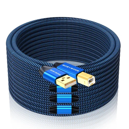 Vista 11 de Cable de impresora USB C a B de 3 pies, cable de impresora de alta velocidad compatible con impresoras, escáneres, faxes, teclados midi, grabaciones